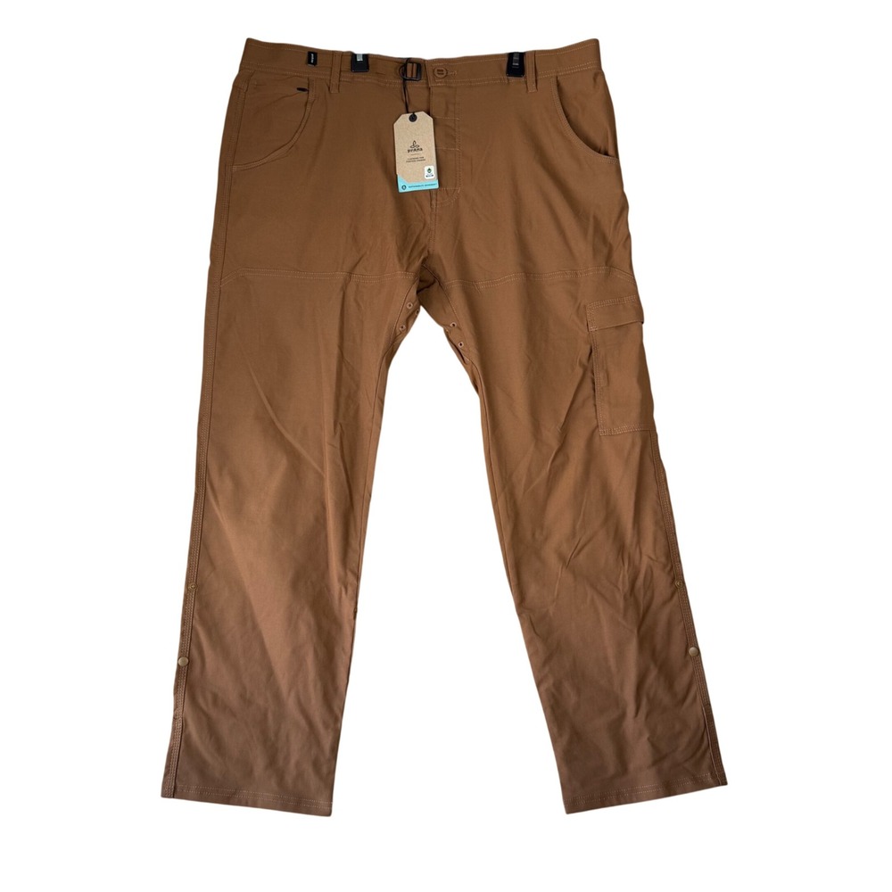 prAna Stretch Zion Slim Pant II Sepia Brown Mens 40x30 Tapered Leg NWT 1969831